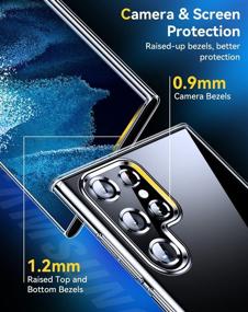 img 1 attached to 📱 Humixx Crystal Clear Samsung Galaxy S22 Ultra Case: 20X Anti-Yellowing, Military Grade Shockproof, Slim Fit Transparent TPU Back, Silicone Cover for Galaxy S22 Ultra 5G - 6.8