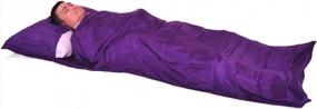 img 3 attached to 100% Pure Mulberry Silk Single Sleeping Bag Liner - Marycrafts Travel Sheet 83"X33