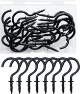 20 heavy-duty metal cup hooks for versatile home use - perfect for plants, christmas light, jewelry, and more! logo