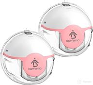 🤱 befano m1 upgraded electric hands free breast pump - silent wireless portable double breastpump with 3 modes, 9 levels, and flanges in 21mm, 24mm, and 28mm - bpa free - pink logo