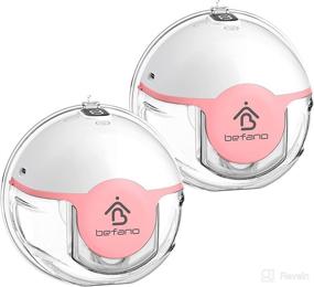 img 4 attached to 🤱 Befano M1 Upgraded Electric Hands Free Breast Pump - Silent Wireless Portable Double Breastpump with 3 Modes, 9 Levels, and Flanges in 21mm, 24mm, and 28mm - BPA Free - Pink