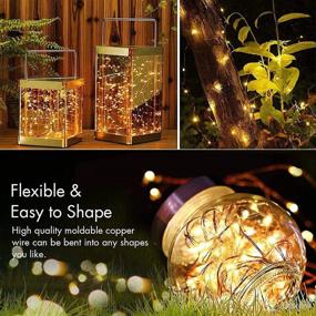 img 1 attached to 🌟 33FT Fairy String Lights with 100LED, USB & Battery Operated, 50 Clear Clips for Hanging Pictures, Dorm Bedroom Wall Decor Wedding Christmas Decorations - Photo Clip String Lights for Better SEO