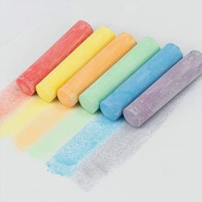img 3 attached to Colorful Fun: WEIMY Sidewalk Chalk Bucket With 20 Washable And Non-Toxic Chalks For Kids' Outdoor And Indoor Artistic Expression!