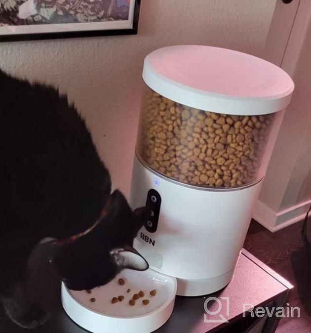 img 1 attached to HBN Automatic Cat Feeder With HD 1080P Camera,Dog Food Dispenser Work With Alexa And Voice Recorder,Wi-Fi Enabled App Control review by Jose Wititsuwannakul