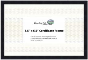 img 4 attached to 🖼️ Simple Things Certificate Frame in Black Wood