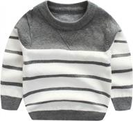 stylish and warm: peecabe cable knit sweater for boys 1-5t logo