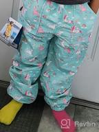 img 1 attached to Waterproof Cozy-Dry Rain/Snow Pants for 💧 Kids by JAN & JUL, with Fleece Lining review by Brian Healy