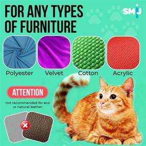 img 1 attached to 🐱 SMIJ Cat Scratch Furniture Protector: Premium, Safe and Adjustable Anti-Scratch Solution for Protecting Sofas, Carpets, and Doors