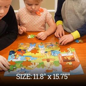 img 3 attached to 72-Piece Farm Animal Jigsaw Puzzle Set For Kids 4-8 - HomeWorthy Durable Puzzles With Thick Pieces And Sturdy Box