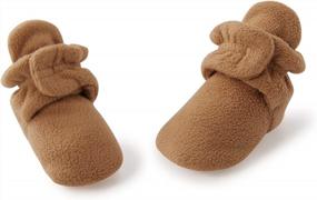 img 4 attached to Cozy Fleece Booties For Baby Boys And Girls - Warm Infant Shoes By Pureborn