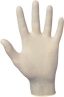 sas safety 6593 value-touch industrial disposable latex gloves, 5 mil, large size, pack of 100 gloves by weight logo