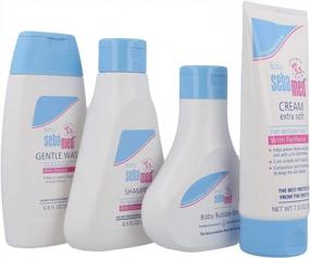 img 3 attached to Complete Sebamed Baby Care System With Extra Soft Wash, Bubble Bath, Cream, And Shampoo