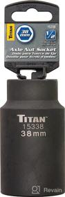 img 1 attached to 🔧 Titan 15338 38mm 1/2-Inch Drive 6-Point Axle Nut Socket