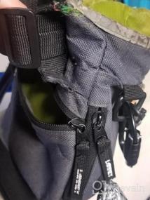 img 7 attached to Удобная сумка для дрессировки собак с металлическим зажимом, поясным ремнем, плечевым ремнем и дозатором для кормушек