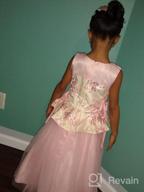 img 1 attached to TTYAOVO Embroidered Birthday Wedding Flower Girls' Clothing review by Jami Harrison