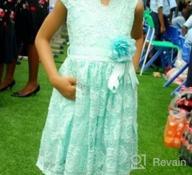 img 1 attached to Floral Lace Easter/Spring Dress For Little Girls In Sizes 2-14 By IGirlDress review by Collin Jackson