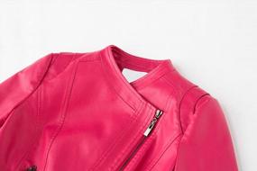img 1 attached to Women'S Collarless Cropped Leather Biker Jacket By Chouyatou - SEO Optimized