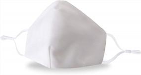 img 4 attached to Allsense унисекс премиум качество защитный прочный многоразовый дышащий удобный модный шарф для лица маска покрытие хлопок белый 1 шт.