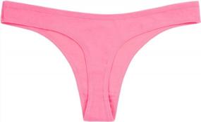 img 1 attached to 6 Pack Of ANZERMIX Women'S Breathable Cotton Thong Panties - Comfort & Quality!