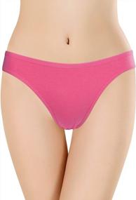 img 2 attached to 6 Pack Of ANZERMIX Women'S Breathable Cotton Thong Panties - Comfort & Quality!
