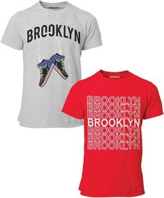 img 2 attached to BROOKLYN VERTICAL 2 Pack T Shirt Graphic Boys' Clothing ~ Tops, Tees & Shirts