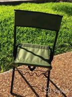 img 1 attached to Comfortable And Convenient Fishing Experience With The LEADALLWAY Portable Folding Chair With Rod Holder review by Jason Martinez