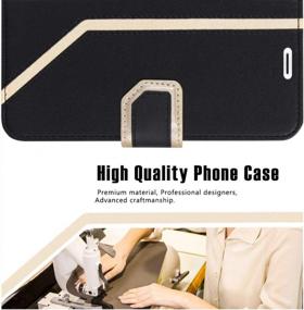 img 3 attached to Toplive Black PU Leather Wallet Case For IPhone XR (6.1") 2018 With Makeup Mirror And Hand Strap - Premium Protective Case For Enhanced Convenience