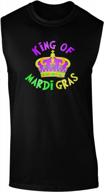 men's tooloud king of mardi gras dark muscle shirt - stand out in style! logo