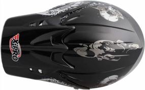 img 1 attached to Black Small Youth Motocross Off-Road Helmet - X-PRO DOT Approved For Enhanced Safety