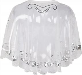 img 2 attached to Sparkling Flapper Evening Wrap Cape For Women - PrettyGuide Sequin Shawls Inspired By 1920S Fashion