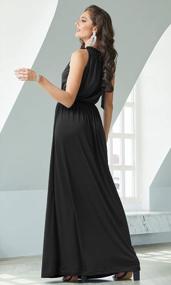 img 1 attached to Head-Turning Style: KOH KOH Sleeveless Flowy Gown For Casual And Formal Occasions