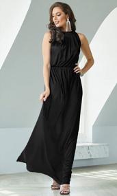 img 3 attached to Head-Turning Style: KOH KOH Sleeveless Flowy Gown For Casual And Formal Occasions