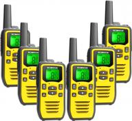 stay connected in the great outdoors with rechargeable walkie talkies - 6 pack long range two way radios for adults logo
