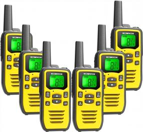 img 4 attached to Stay Connected In The Great Outdoors With Rechargeable Walkie Talkies - 6 Pack Long Range Two Way Radios For Adults