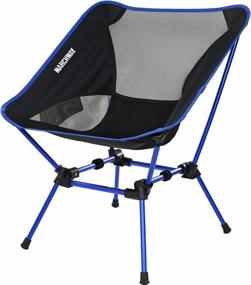 img 4 attached to Ultralight Folding Camping Chair By MARCHWAY - Heavy Duty Portable Compact For Outdoor Adventures!