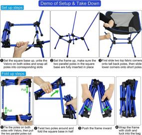 img 1 attached to Ultralight Folding Camping Chair By MARCHWAY - Heavy Duty Portable Compact For Outdoor Adventures!