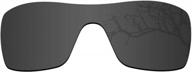 black chrome polarized replacement lenses for oakley batwolf by lotson - enhance your vision logo