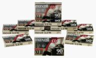 🔥 maxell high bias xlii 90 (8+2 pack): unparalleled audio quality and value logo