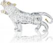 exquisite hand-blown crystal tiger sculptures: perfect collectibles for animal lovers logo