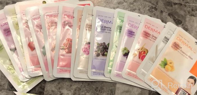 img 1 attached to 16-Pack Korean Face Mask Collection: The Ultimate Supreme For Every Skin Condition | DERMAL KOREA Collagen Essence Full Face Facial Masks review by Corey Slivinsky