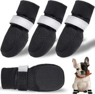 hot pavement dog shoes - protective dog booties with breathable mesh for small to medium dogs logo