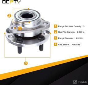 img 1 attached to 🔧 OCPTY 513017 Front Wheel Bearing Hub Assembly - 5 Lugs, Compatible with Buick Skyhawk, Skylark, Somerset; Cadillac Cimarron; Chevy Beretta, Cavalier, Corsica; For Oldsmobile Achieva, Calais, Firenza; Pontiac Sunbird