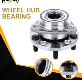 img 3 attached to 🔧 OCPTY 513017 Front Wheel Bearing Hub Assembly - 5 Lugs, Compatible with Buick Skyhawk, Skylark, Somerset; Cadillac Cimarron; Chevy Beretta, Cavalier, Corsica; For Oldsmobile Achieva, Calais, Firenza; Pontiac Sunbird