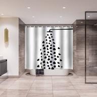 beddinginn simple shower shower curtains fabric,heavy duty, waterproof shower curtains modern for bathroom decor with 12pcs hooks（black shower，72*78 inches） logo