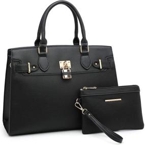 img 4 attached to 👜 Designer Shoulder Satchel 8149 Black Handbags for Women: Stylish Handbags & Wallets via Totes