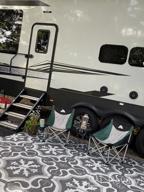 img 1 attached to RV Outdoor Mat: LATCH.IT 5X8 Boho Style Reversible Rug Ideal For Camping & Camper Use – The Ultimate RV Patio Rug For All Occasions! review by Jared Gopalan