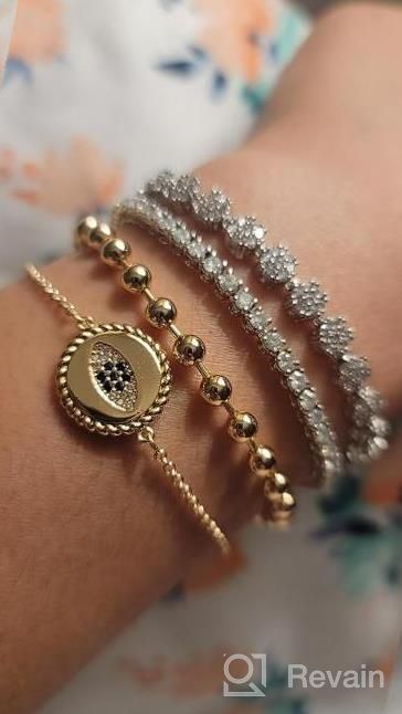 img 1 attached to 14K Gold Filled Dainty Chain Bracelet - Perfect Jewelry Gift For Women review by Mod Kindred