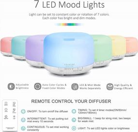 img 2 attached to ASAKUKI 500Ml Premium Essential Oil Diffuser With 5 In 1 Features And Remote Control For Effective Aromatherapy