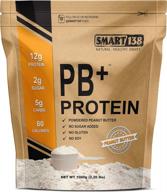 pb+ protein fortified peanut butter powder (2.2lbs), non-gmo, made in usa, no salt, no sugar added, natural pb taste w/12g protein logo