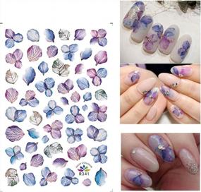 img 1 attached to DIY Floral Ballet Shoe Nail Stickers: 5 Sheet Pack Of 3D Ribbon Flowers Transfer Decals For Glamorous Nail Art Decoration By EnForten